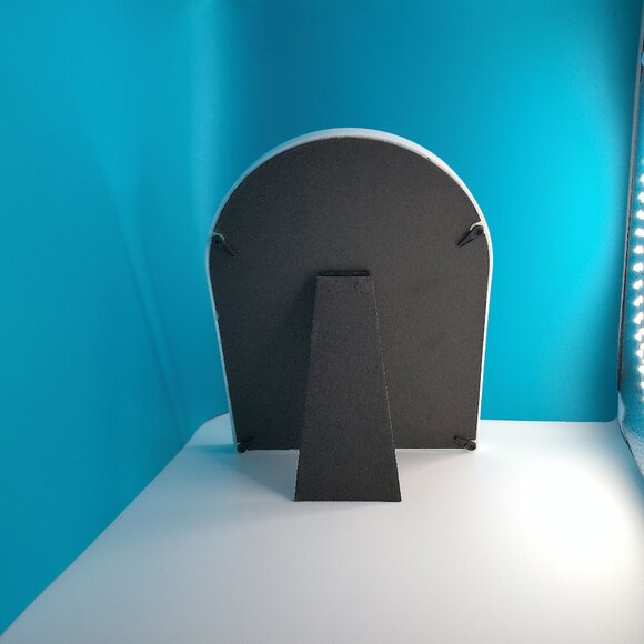 Fun DJ Cat 5"x7" within a new irregular shape white Frame, music cat, keyboard - Picture 7 of 7